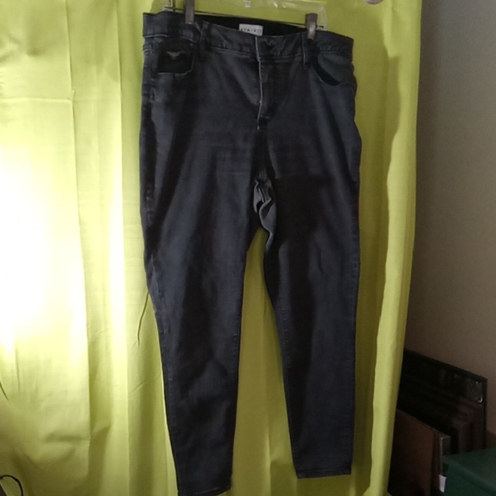 Ava & Viv Charcoal Denim Pants